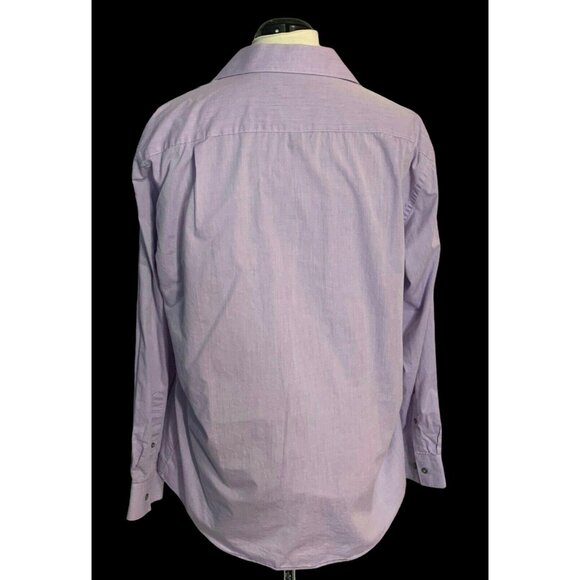 J. Ferrar Mens Lavender Button-Up Shirt 16.5 Neck Long Sleeve 34/35 Modern Fit - Picture 2 of 8